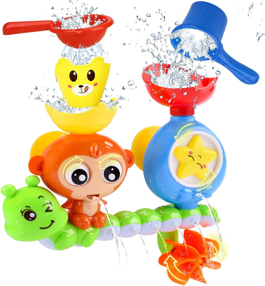 Bath Toys for Toddlers 1-3 Age 1 2 3 4 Year Old Boys Girls Toddler Bath Tub Toys for Kids Baby Infant Water Bath Tub Toys