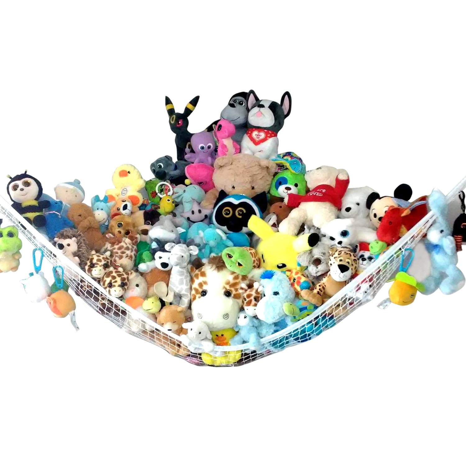 Jumbo Hammock for Stuffed Animals - Large Toy Hammock Storage for Toys and Stuffed Animals Net Ideal for Corners, Storage for Stuffies, Plushies, Squishmallows, and More