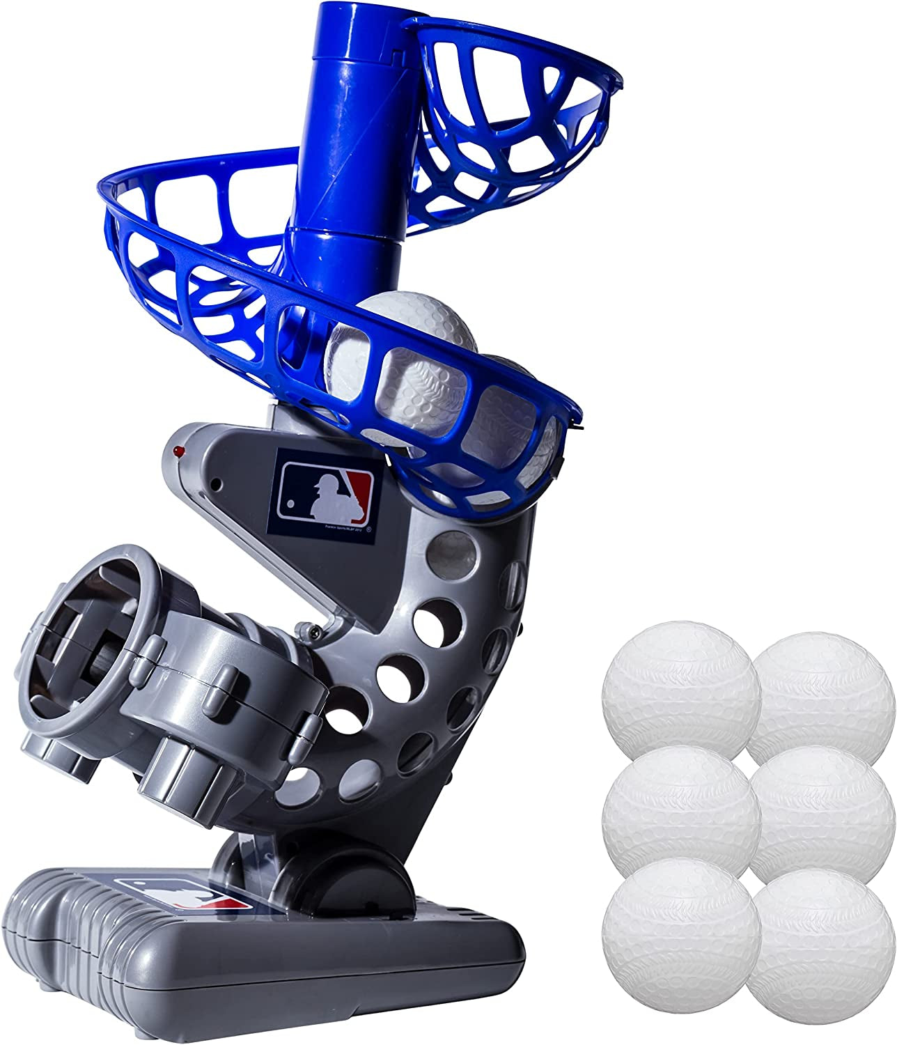 Kids Electronic Baseball Pitching Machine - Automatic Youth Pitching Machine with (6) Plastic Baseballs Included -Youth Baseball Pitcher for Kids Ages 3+