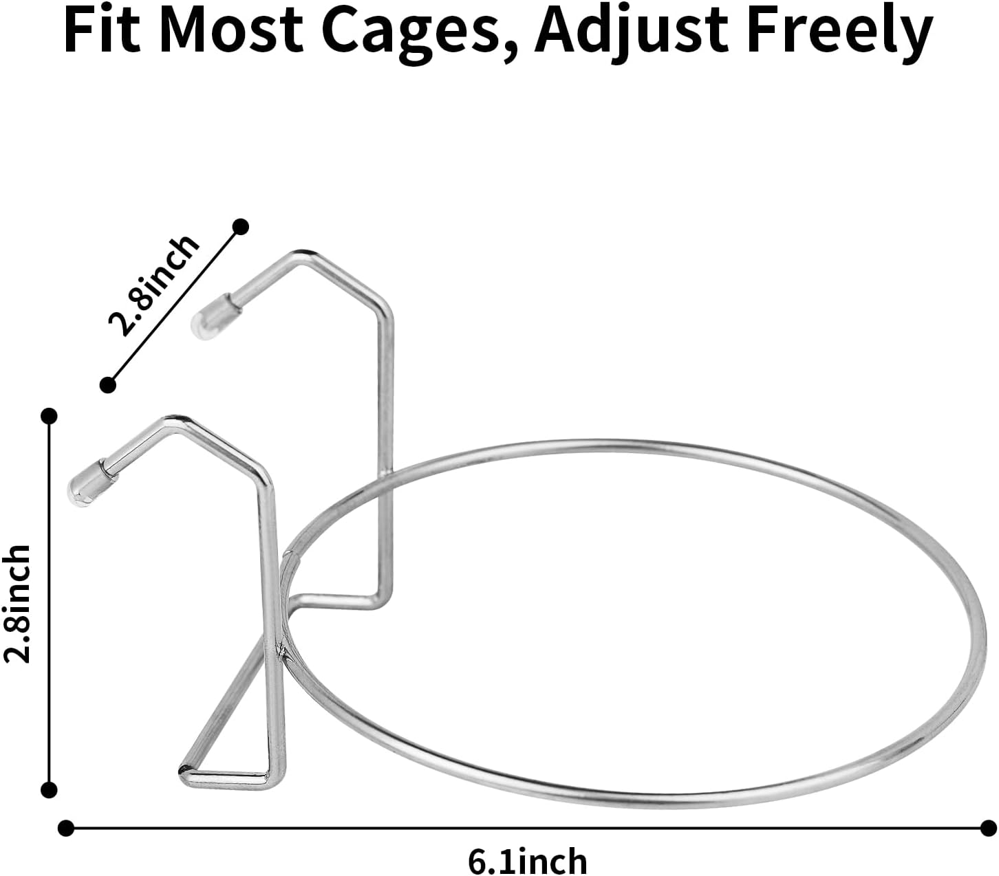 2PCS Kennel Water Bowl Hanging,Stainless Steel Puppy Bowls for Small Dog Cage,Dog Kennel, Dog Crate, Catio Accessories,Dog Crate Water Bowl Dog Dish Feeder Food Holder No Spill(8Oz/1Cup)