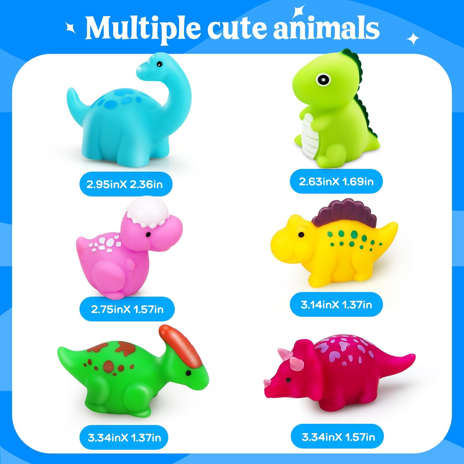 Dinosaur Bath Toys for Kids Ages 4-8, Bath Toys for Kids Ages 1-3, Light up Bath Toys for Boys Girls, Toddler Bath Time Toy, Baby Bath Toys, No Hole Bath Toys, Bathtub Toy for Toddler.