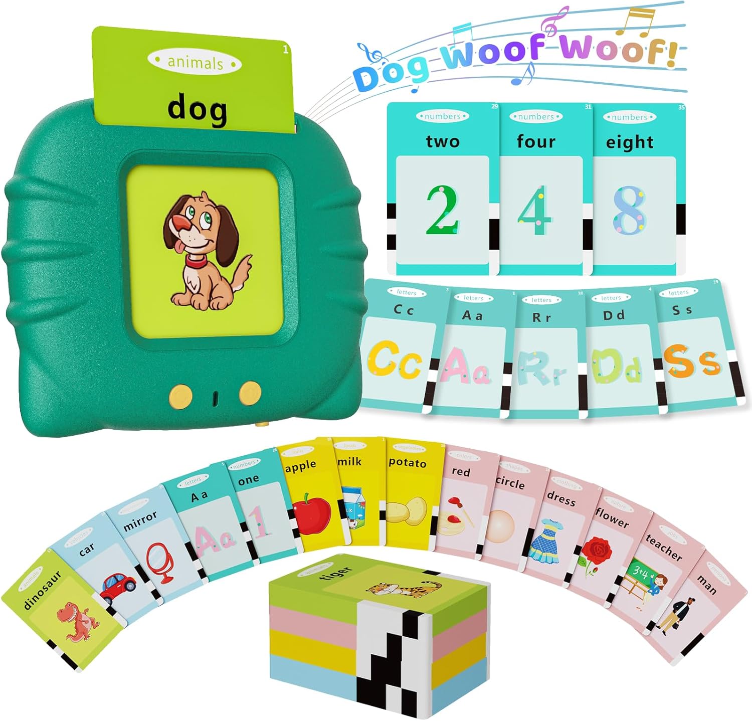 Toddler Toys Talking Flash Cards for 1 2 3 4 5 6 Year Old Boys and Girls, Autism Sensory Toys for Autistic Children, Learning Educational Montessori Speech Therapy 248 Sight Words Kids Gifts