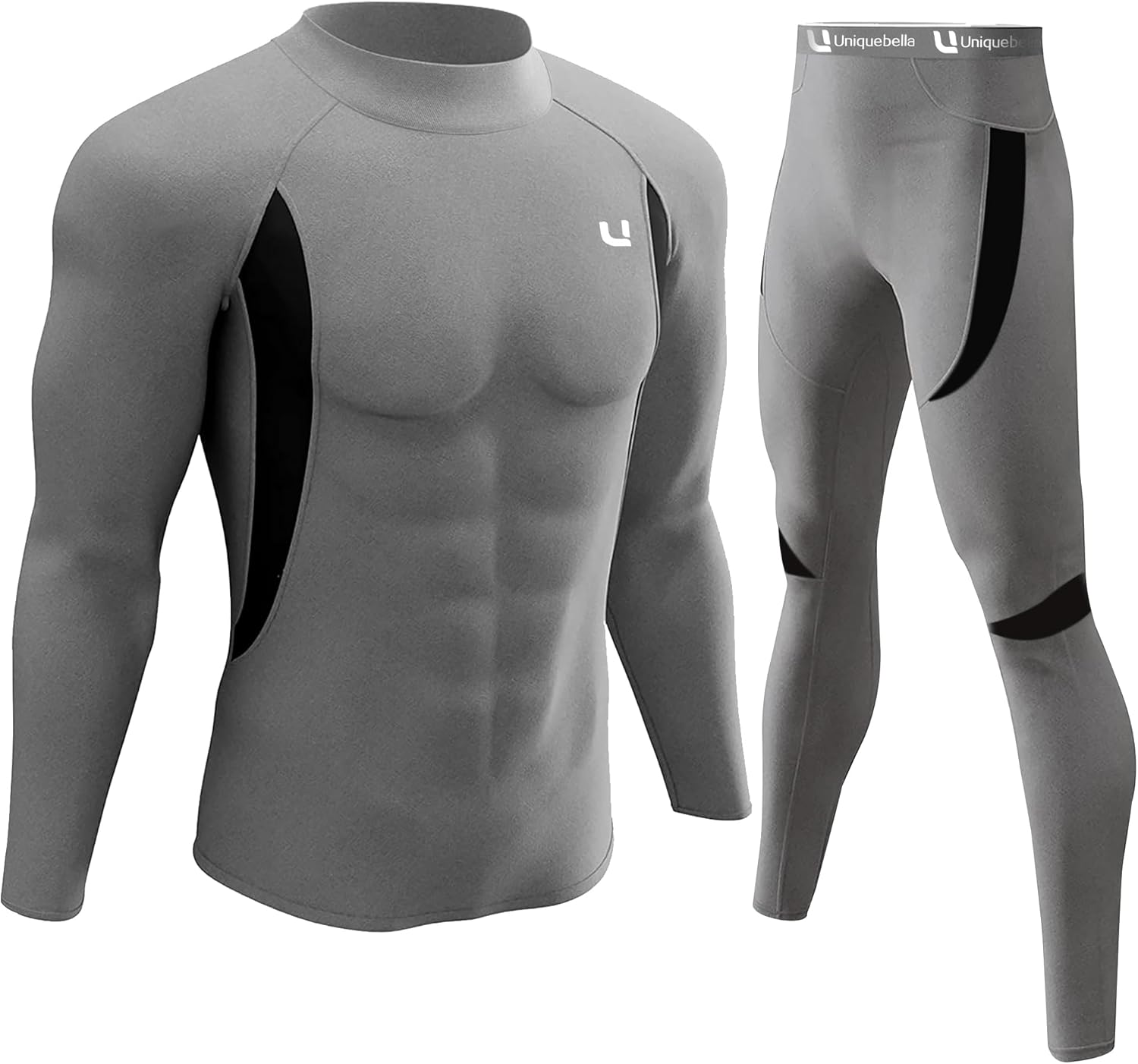 Men'S Thermal Underwear Sets Top & Long Johns Fleece Sweat Quick Drying Thermo Base Layer