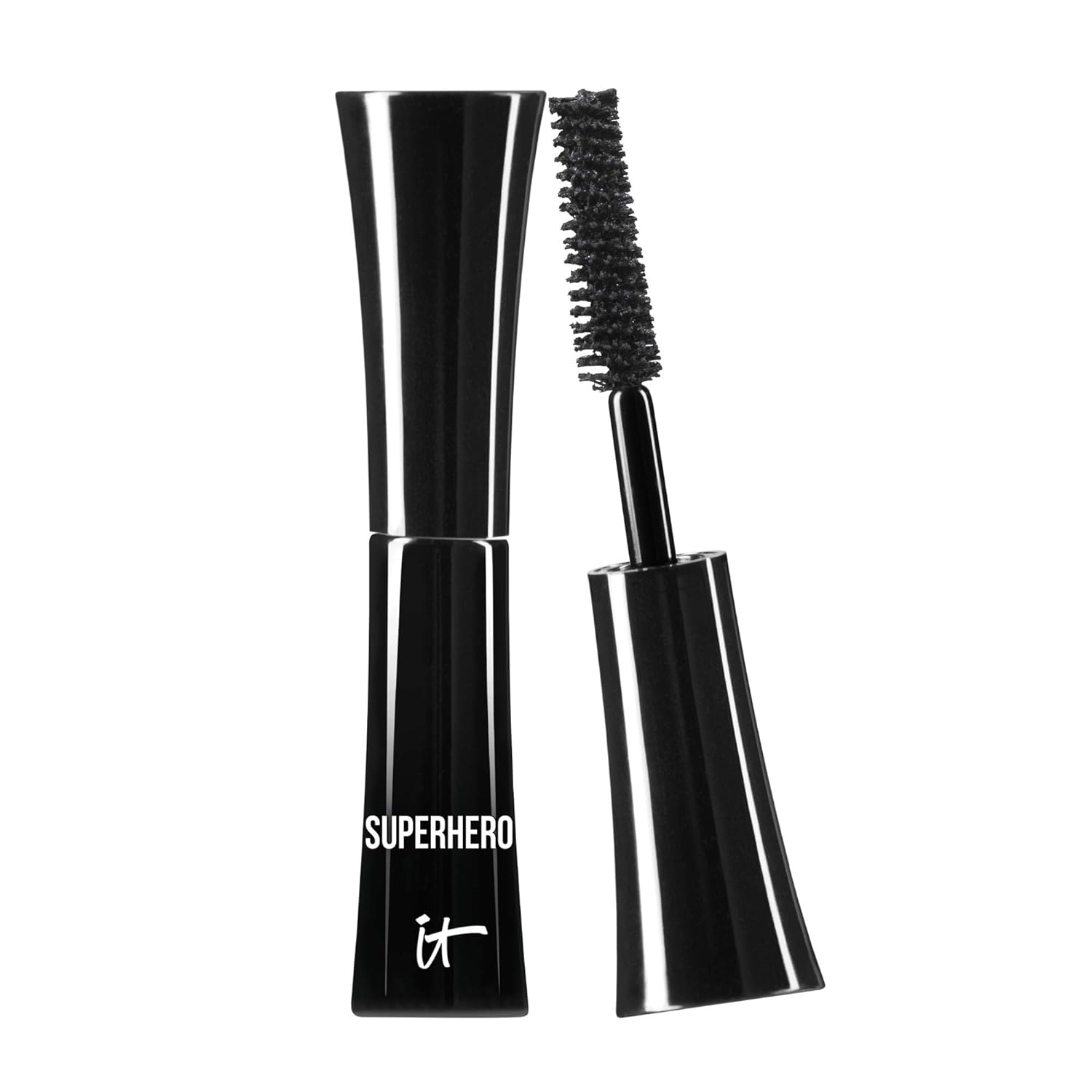 Superhero Mascara – Super Elastic Stretch Black Mascara for Volume & Length - Volumizing Mascara with Collagen, Biotin & Peptides – Suitable Makeup Mascara for Sensitive Eyes