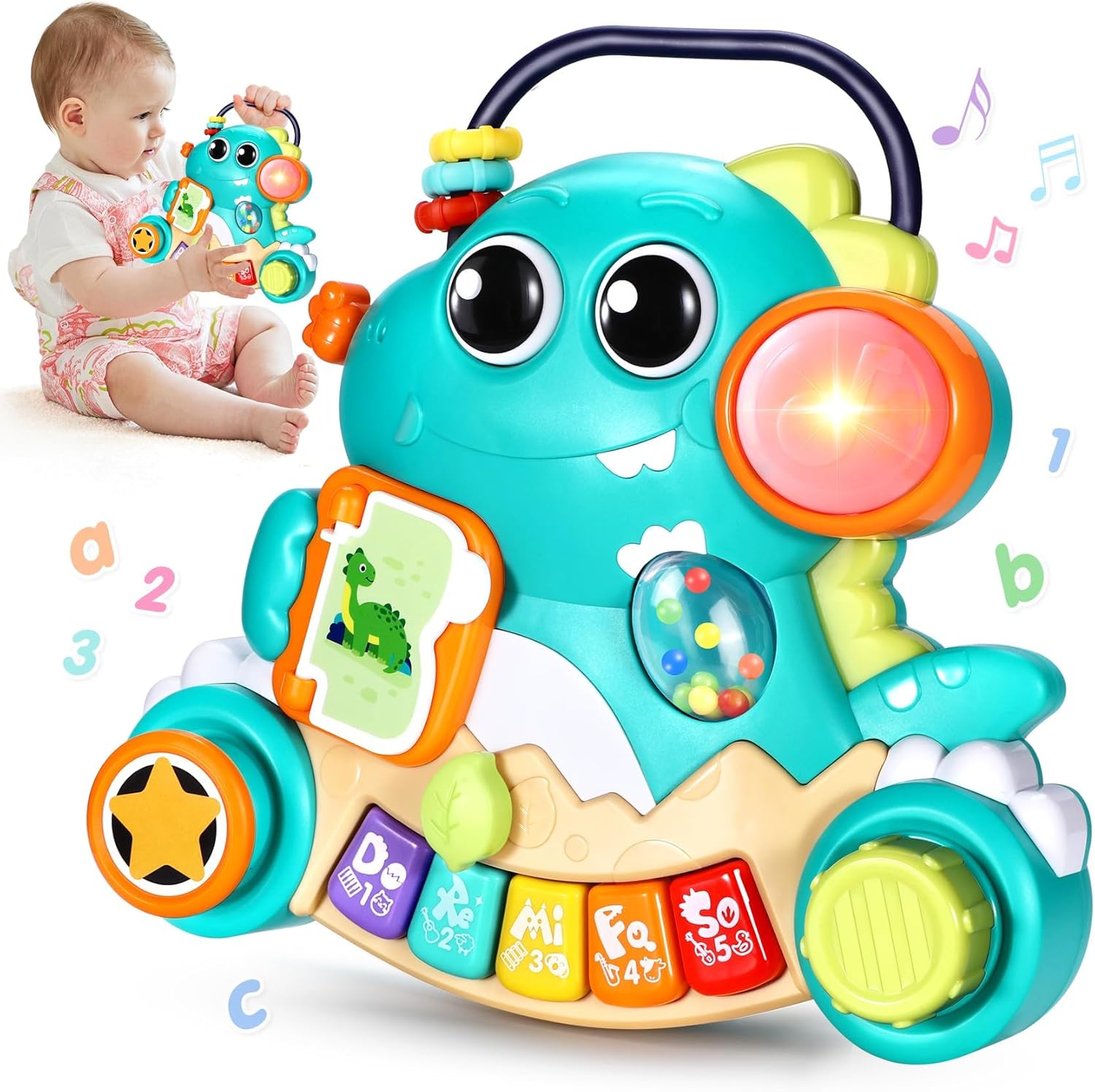 Baby Piano Toy 6 to 12 Months Light up Music Baby Toys for 0 6 9 12 18 Months Early Learning Educational Piano Keyboard Infant Toys Baby Girl Piano Toy 1 Year Old Boy Girl Gifts