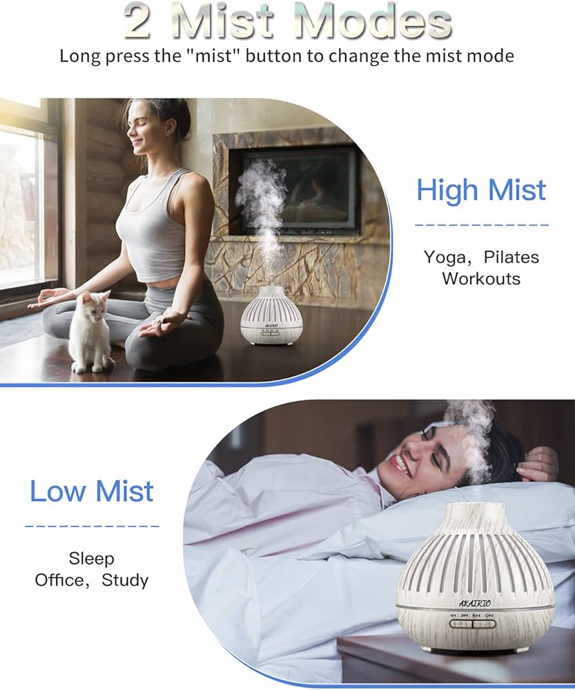 Aromatherapy Diffusers for Essential Oils Large Room, Essential Oil Diffusers for Home with Light Waterless Diffuser Auto Shut-Off, Air Vaporizer Scents Diffuser for Essential Oils Office Yoga