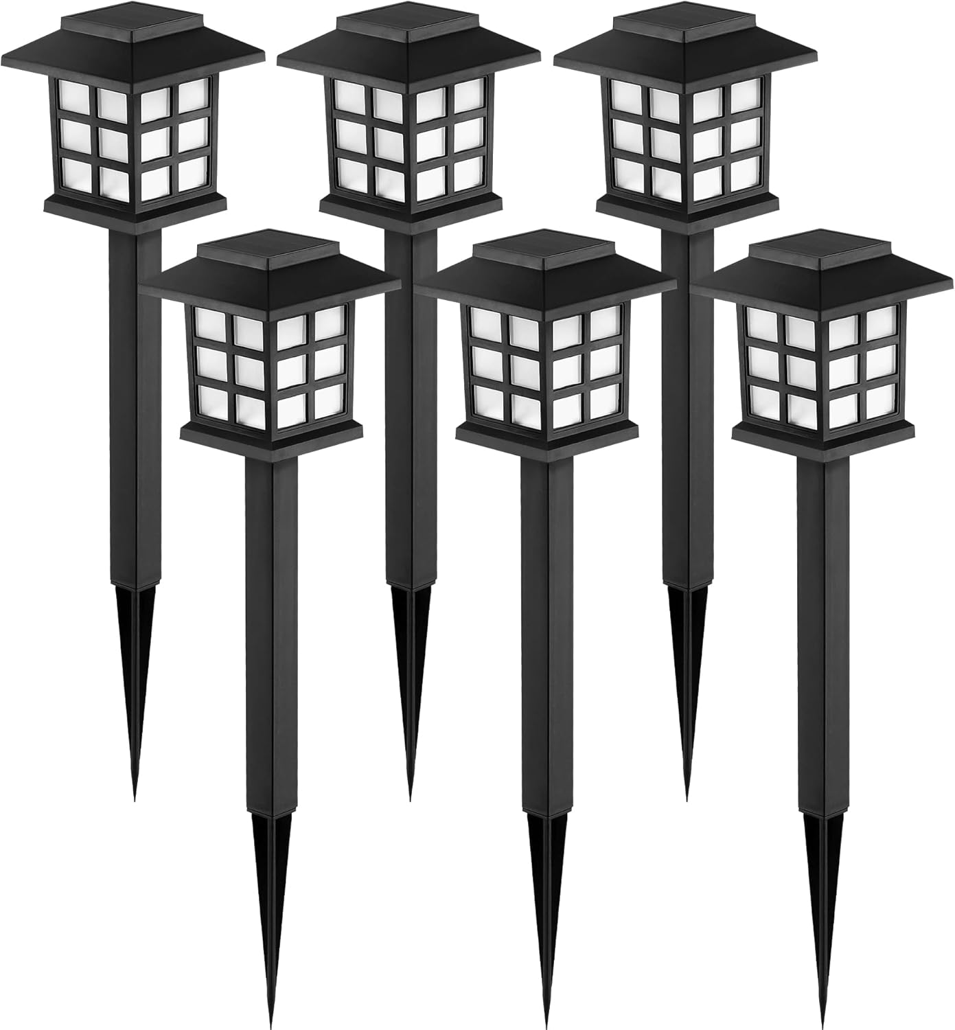 Solar Outdoor Lights,12 Pack LED Solar Lights Outdoor Waterproof, Solar Walkway Lights Maintain 10 Hours of Lighting for Your Garden, Landscape, Path, Yard, Patio, Driveway