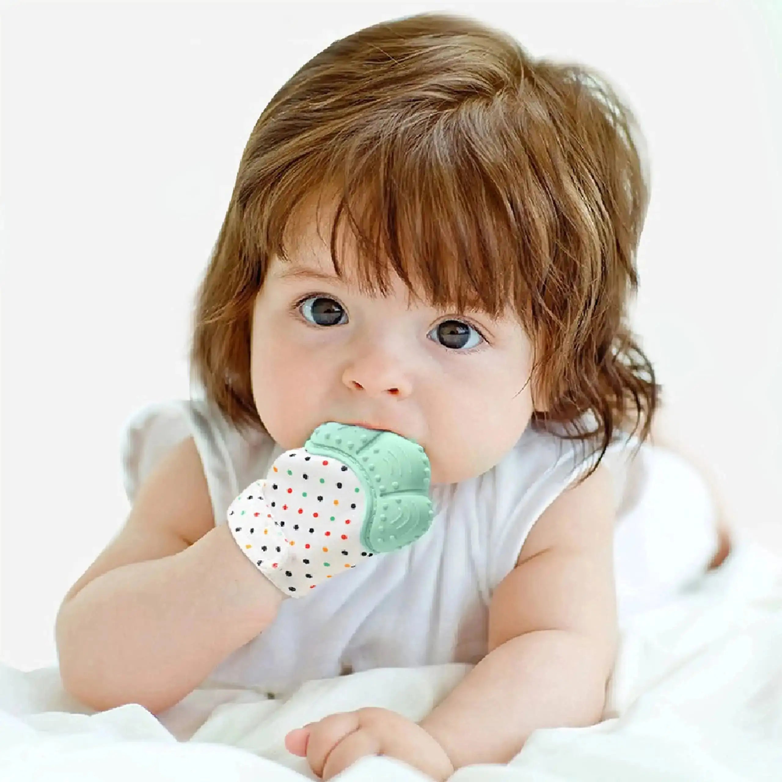 Kids Teething Gloves Mittens Chewable Newborn Dental Care Durable Teether Toys Teething Infant Chewing Toy Baby Care Tools Stuff