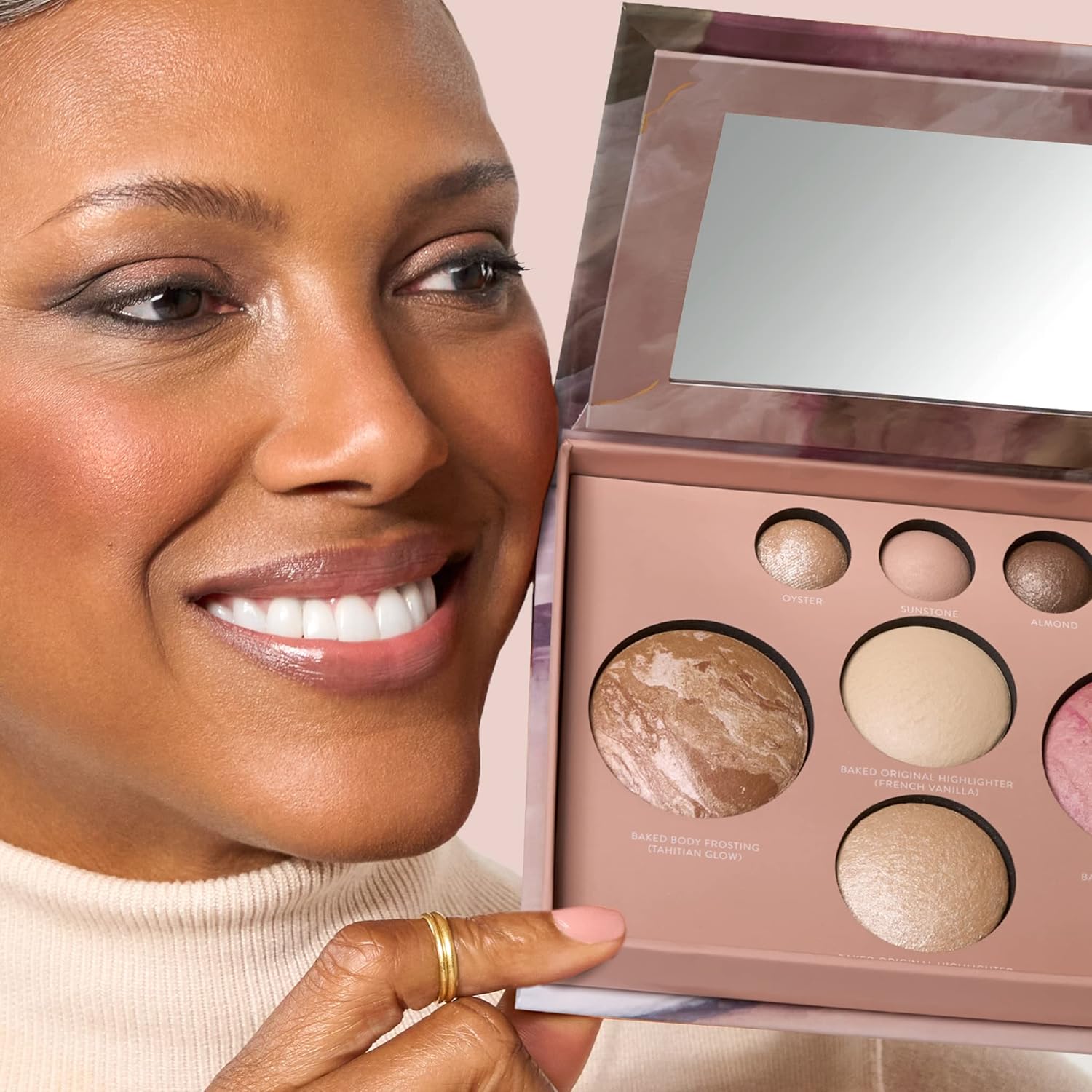 the Best of the Best Baked Palette - Full Size - Includes Bronzer, Blush, 2 Highlighters and 3 Eyeshadows - Travel-Friendly