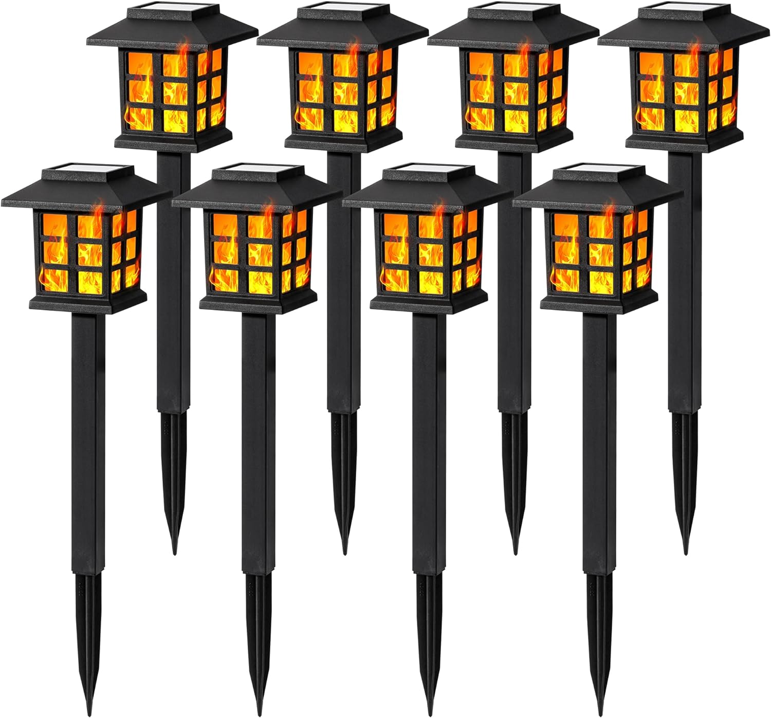 Solar Outdoor Lights,12 Pack LED Solar Lights Outdoor Waterproof, Solar Walkway Lights Maintain 10 Hours of Lighting for Your Garden, Landscape, Path, Yard, Patio, Driveway