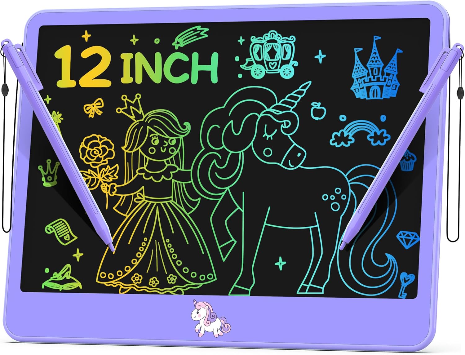 LCD Writing Tablet for Kids 8.8 Inch, Kids Toys for Girls Boys Drawing Pad for 3 4 5 6 7 8 Year Old Kid, Toddler Drawing Doodle Board Travel Essentials Christmas Birthday Gift for Kids -Pink