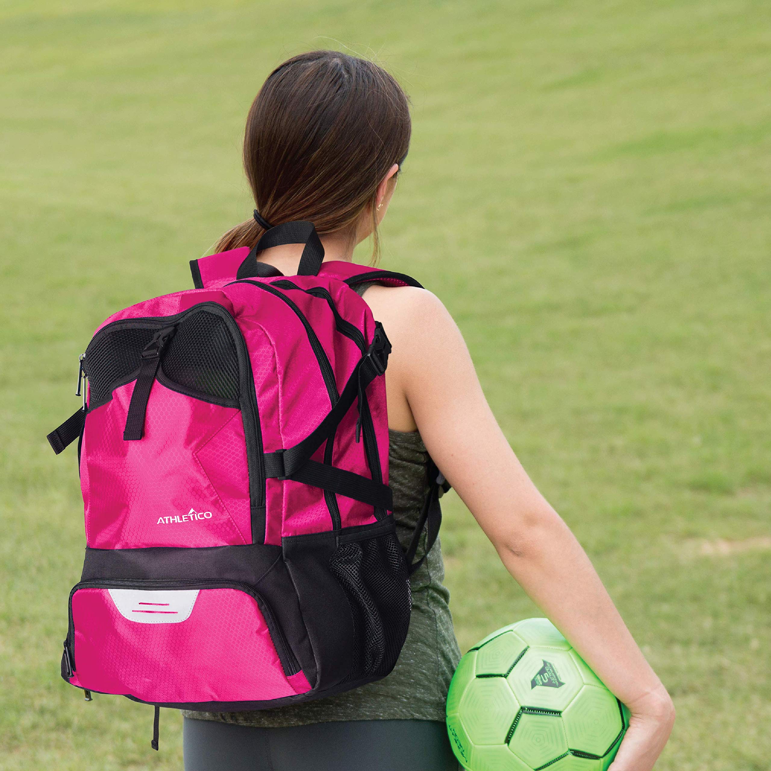 National Soccer Bag - Backpack for Soccer, Basketball & Football Includes Separate Cleat and Ball Holder