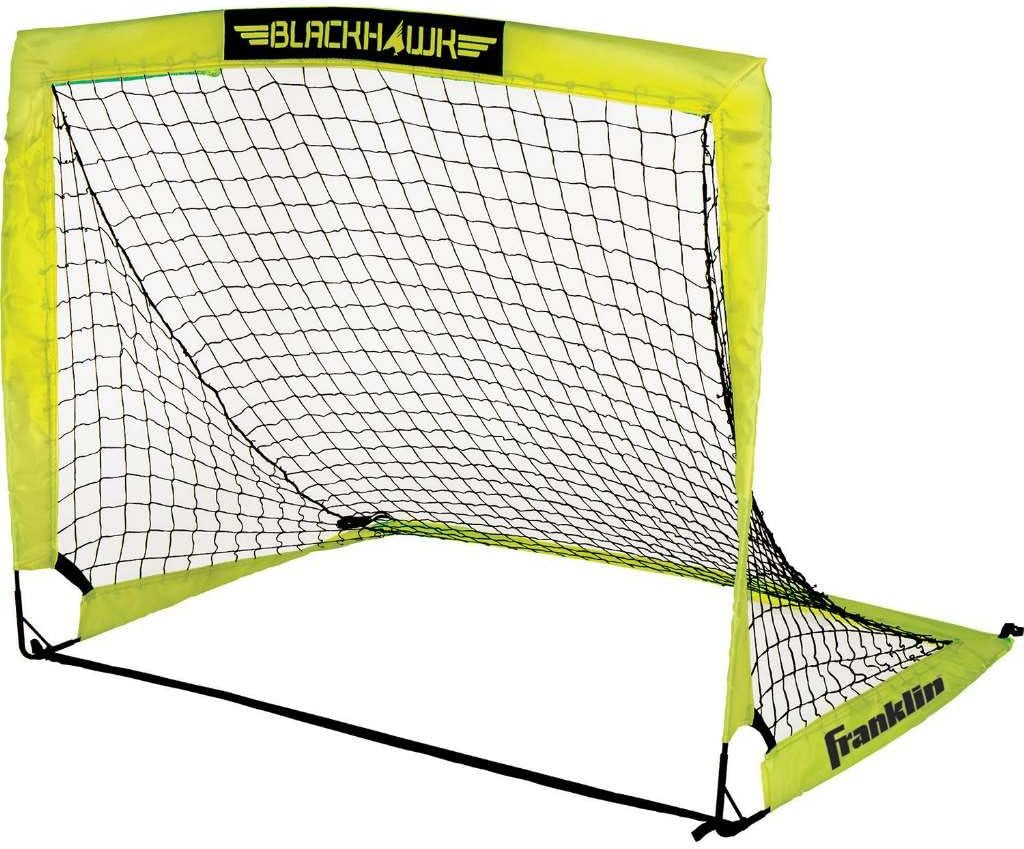 Blackhawk Backyard Soccer Goal - Portable Pop up Soccer Nets - Youth + Adult Folding Indoor + Outdoor Goals - Multiple Sizes + Colors - Perfect for Games + Practice