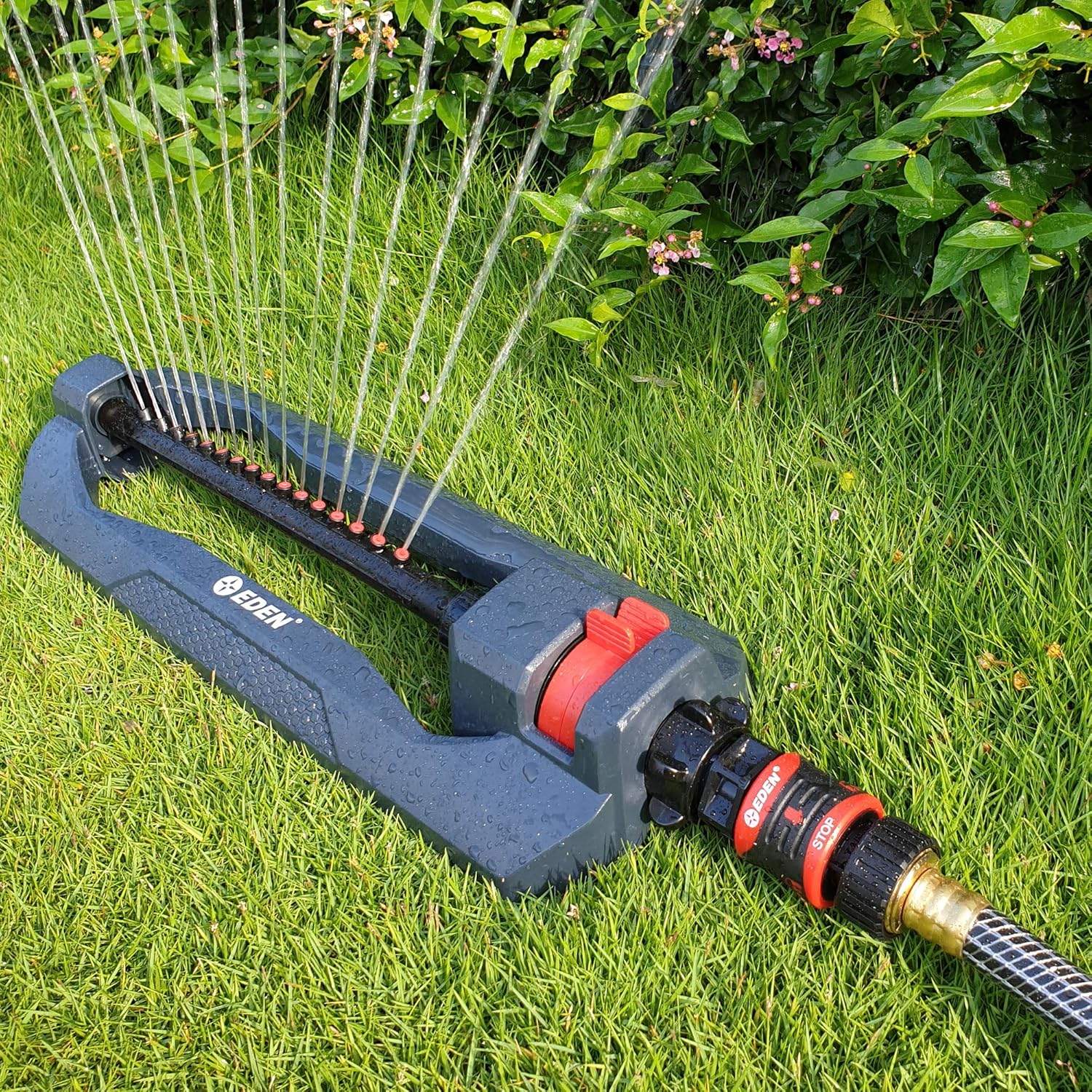 96213 Lawn & Garden Essential Oscillating Sprinkler | Water Sprinkler for Yard,Covers up to 3,600 Sq. Ft., Heavy Weight Base