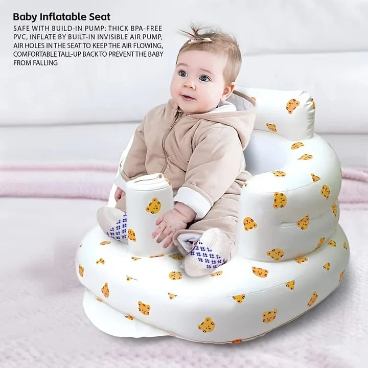 Baby Sitting Bath Stool, Anti-Fall Portable Chair, Baby Inflatable Sofa, Foldable Chair, Widen Bath Stool, Style Optional