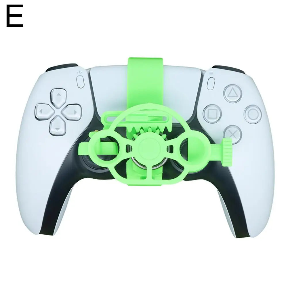 For PS5 Enhanced Gaming Racing Wheel Colorful 3D Printed Mini Steering Wheel for Ps5 Controller Simulates Car Steering Wheel