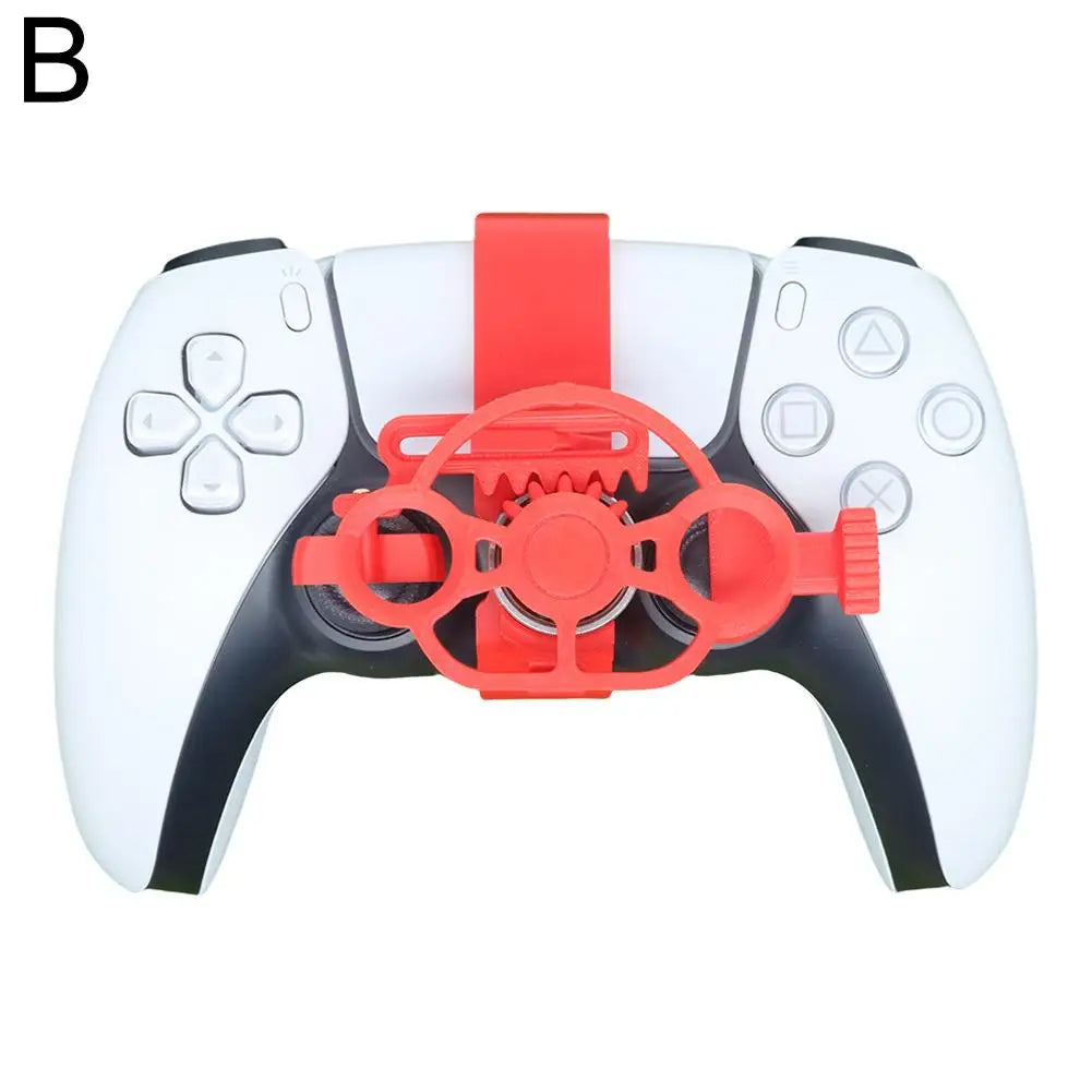 For PS5 Enhanced Gaming Racing Wheel Colorful 3D Printed Mini Steering Wheel for Ps5 Controller Simulates Car Steering Wheel