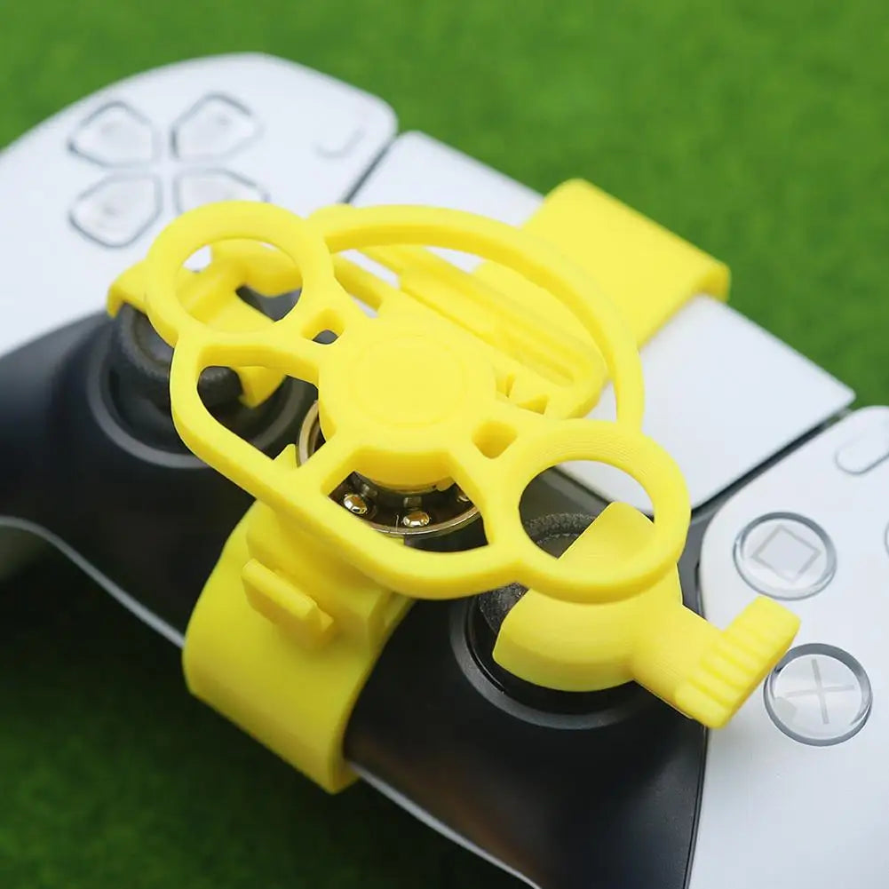 For PS5 Enhanced Gaming Racing Wheel Colorful 3D Printed Mini Steering Wheel for Ps5 Controller Simulates Car Steering Wheel