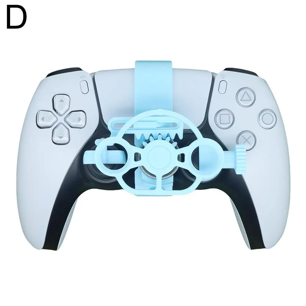 For PS5 Enhanced Gaming Racing Wheel Colorful 3D Printed Mini Steering Wheel for Ps5 Controller Simulates Car Steering Wheel