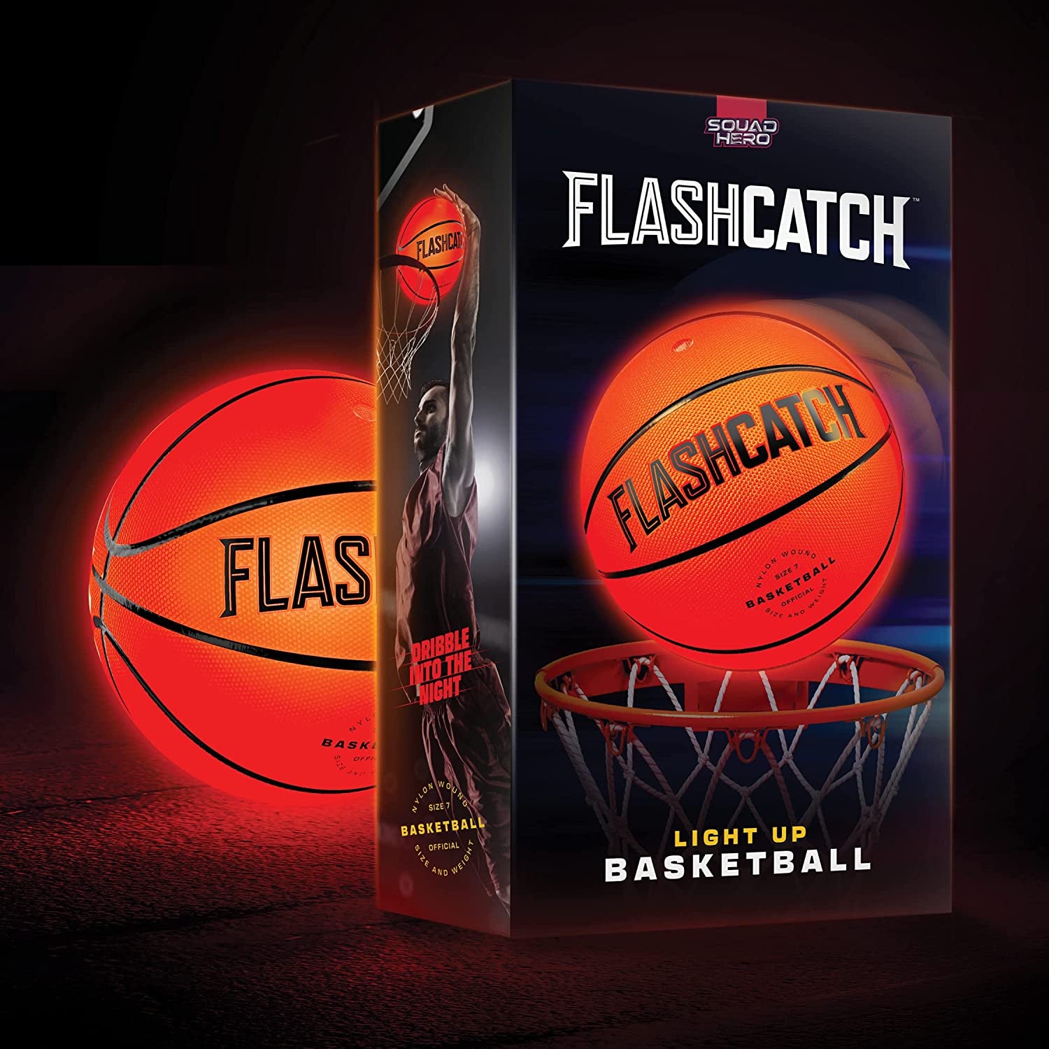 Light up Basketball - Glow in the Dark Basketball - Sports Gear Accessories Gifts for Boys 8-15+ Year Old - Kids, Teens Gift Ideas - Cool Teen Boy Toys Ages 8 9 10 11 12 13 14 15 Age Outdoor Teenage