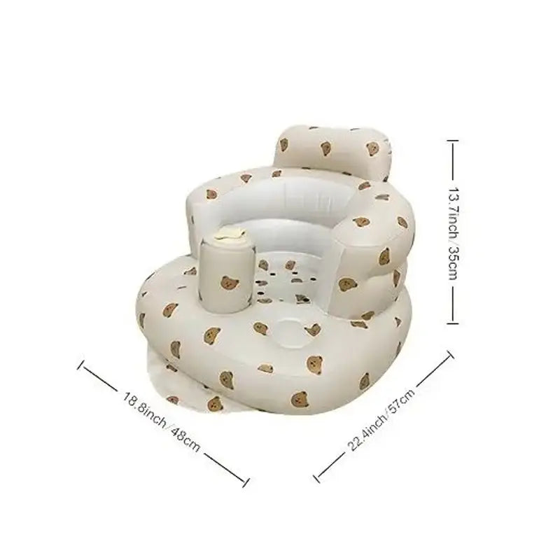 Baby Sitting Bath Stool, Anti-Fall Portable Chair, Baby Inflatable Sofa, Foldable Chair, Widen Bath Stool, Style Optional