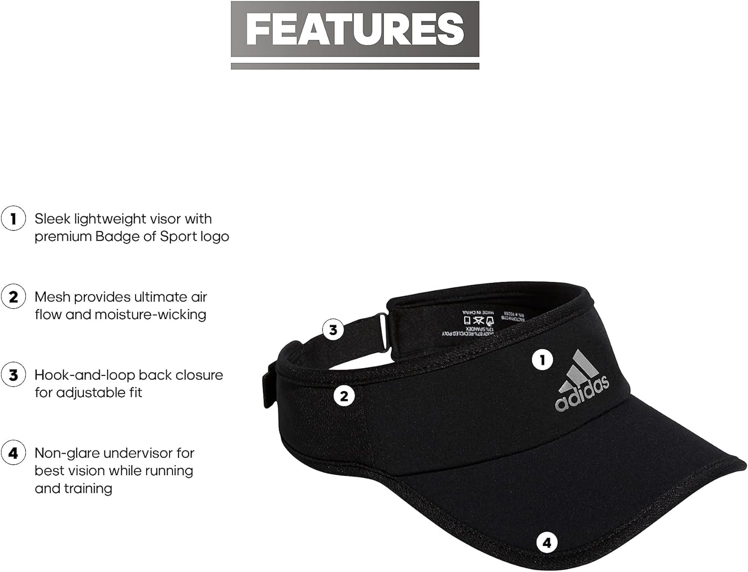 Women'S Superlite Sport Performance Visor for Sun Protection and Outdoor Activity