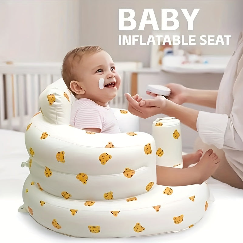 Baby Sitting Bath Stool, Anti-Fall Portable Chair, Baby Inflatable Sofa, Foldable Chair, Widen Bath Stool, Style Optional